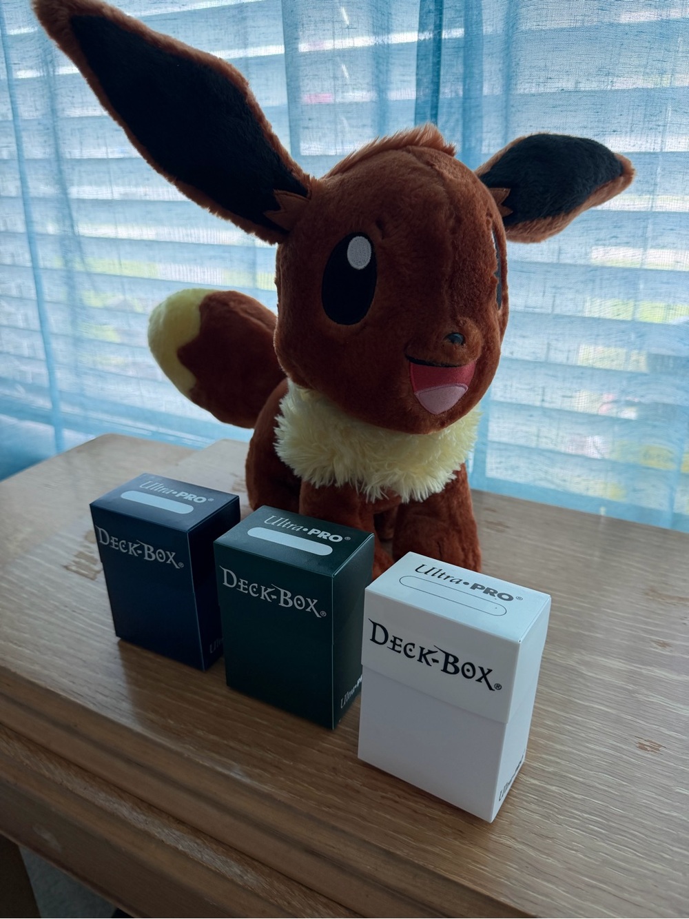 Eevee Plush Toy - Build A Bear Plush Character with Ultra-PRO Deck-Boxes